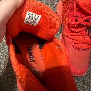 PUMA M.E.L.O. Dark and light orange Basketball Sneakers